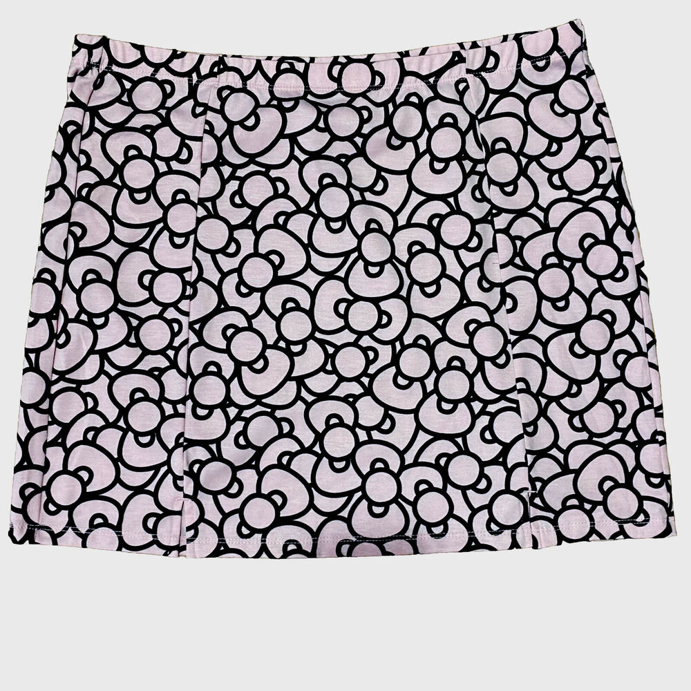Hello Kitty Mini Skirt Juniors Size Extra Large Elastic Waist Stretchy Knit